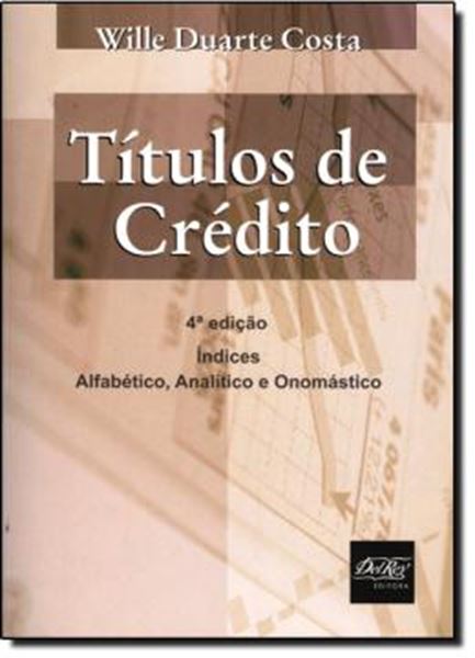 Picture of TITULOS DE CREDITO - INDICES ALFABETICOS, ANALITICO E ONOMASTICO - 4ª EDICAO
