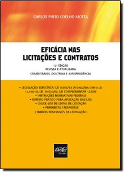 Picture of EFICACIA NAS LICITACOES E CONTRATOS - 12ª EDICAO