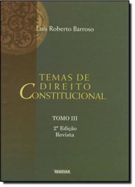 Picture of TEMAS DE DIREITO CONSTITUCIONAL - TOMO III - 2ª EDICAO