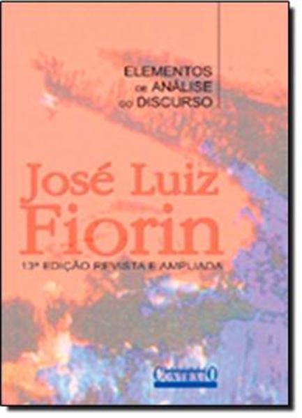 Picture of ELEMENTOS DE ANALISE DO DISCURSO