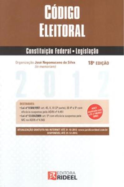 Picture of CODIGO ELEITORAL - 18ª EDICAO