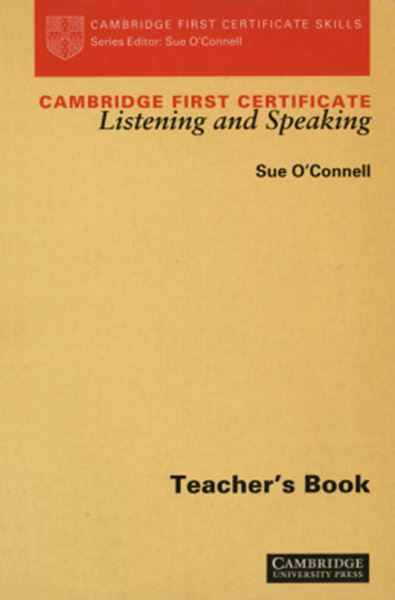 Picture of CAMBRIDGE FIRST CERTIFICATE LISTENING AND SPEAKING - TB