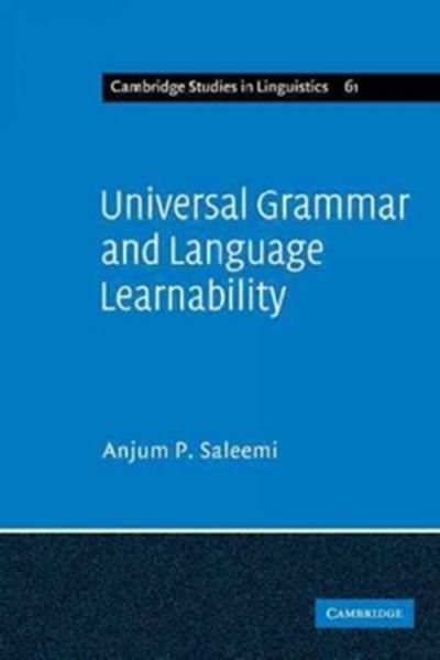 Picture of UNIVERSAL GRAMMAR AND LANGUAGE LEARNABILITY