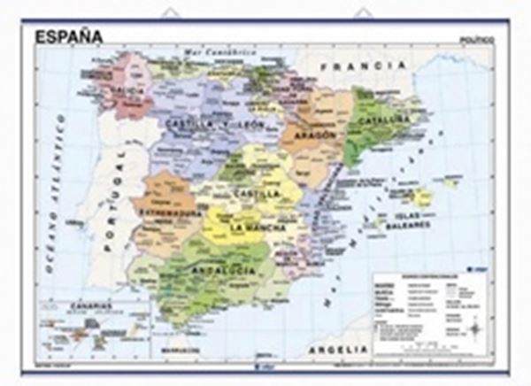 Picture of MAPA DE ESPANA (FISICO/POLITICO)