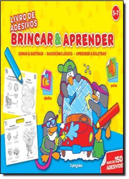 Picture of BRINCAR  APRENDER 5-7 -  LIVRO DE ADESIVOS 