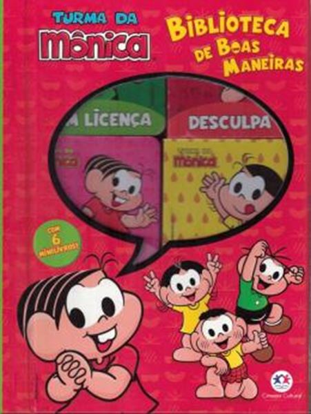 Picture of BOX COM JANELA COM 6 - TURMA DA MONICA - BIBLIOTECA DE BOAS MANEIRAS