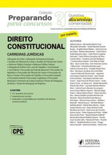 Picture of PREPARANDO PARA CONCURSOS - QUESTOES DISCURSIVAS COMENTADAS - DIREITO CONSTITUCIONAL 