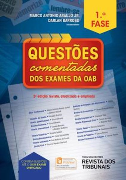 Picture of QUESTOES  COMENTADAS DOS EXAMES DA OAB 1ª FASE - 5ª ED