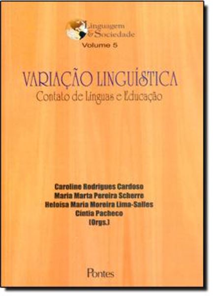 Picture of VARIACAO LINGUISTICA -  CONTATOS COM LINGUAS E EDUCACAO - VOL. 5
