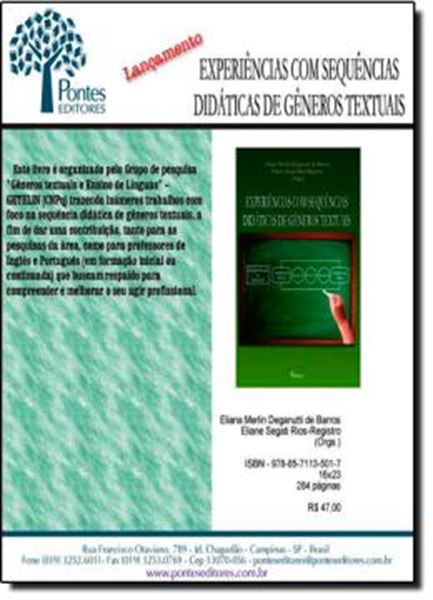 Picture of EXPERIENCIAS COM SEQUENCIAS DIDATICAS DE GENEROS TEXTUAIS