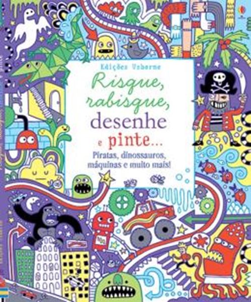 Picture of RISQUE, RABISQUE, DESENHE E PINTE ... PIRATAS, DINOSSAUROS, MAQUINAS E MUITO MAIS!