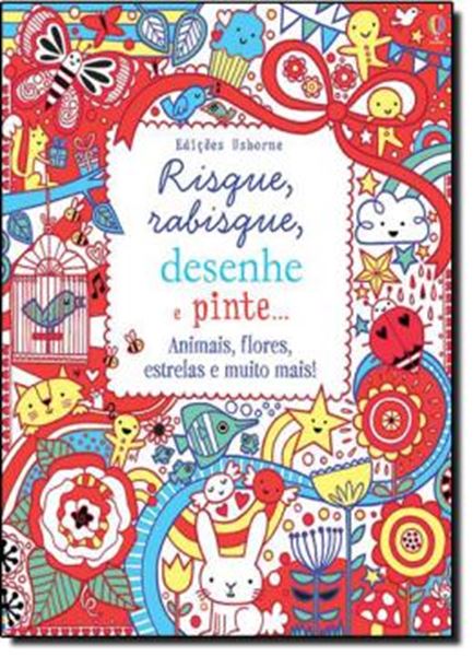 Picture of RISQUE, RABISQUE, DESENHE E PINTE ... ANIMAIS, FLORES, ESTRELAS E MUITO MAIS!