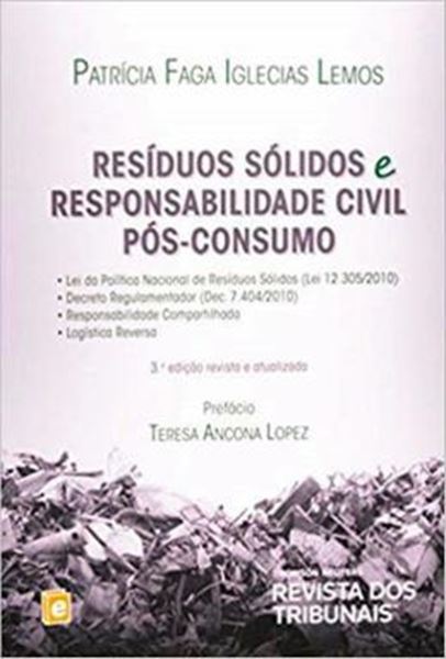Picture of RESIDUOS SOLIDOS E RESPONSABILIDADE CIVIL POS-COSUMO - 3ª ED