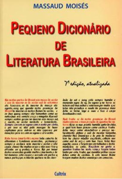 Picture of PEQUENO DICIONARIO DE LITERATURA BRASILEIRA - 7ª ED