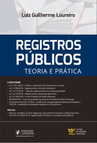 Picture of REGISTROS PUBLICOS - TEORIA E PRATICA - 10ª ED