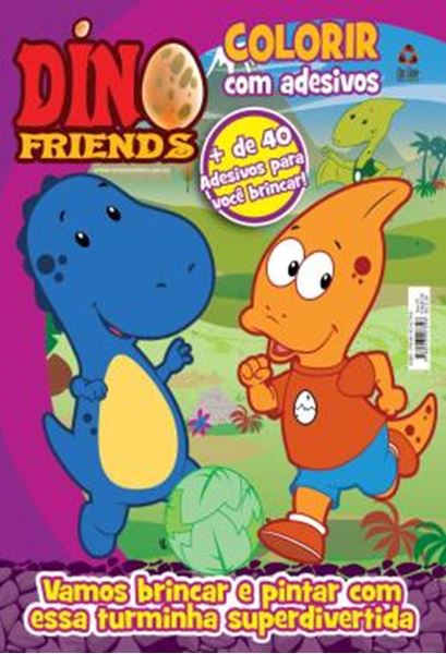 Picture of DINO FRIENDS - COLORIR COM ADESIVOS