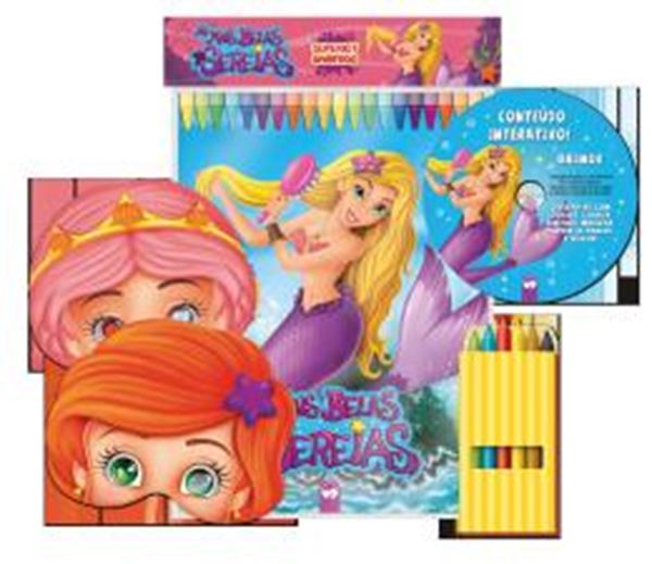 Picture of SUPERKIT DIVERTIDO - AS MAIS BELAS SEREIAS C/ GIZ DE CERA