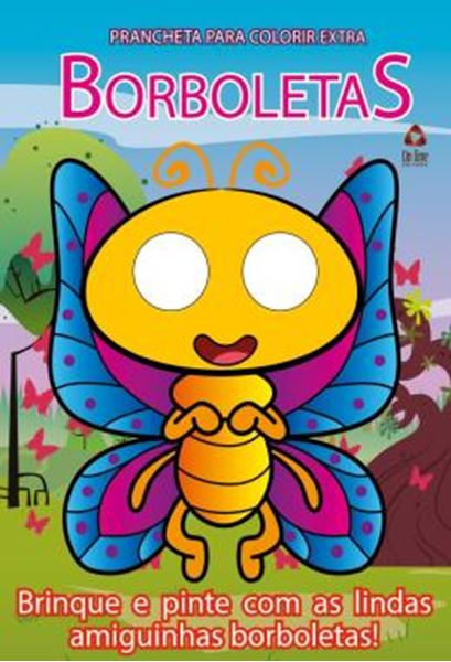 Picture of BORBOLETAS - PRANCHETA PARA COLORIR EXTRA