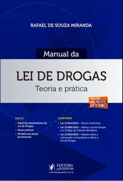 Picture of MANUAL DA LEI DE DROGAS - TEORIA E PRATICA