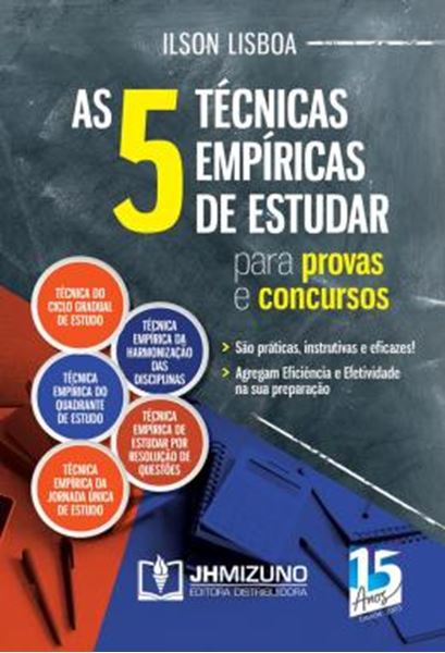 Picture of AS 5 TECNICAS EMPIRICAS DE ESTUDAR PARA PROVAS E CONCURSOS