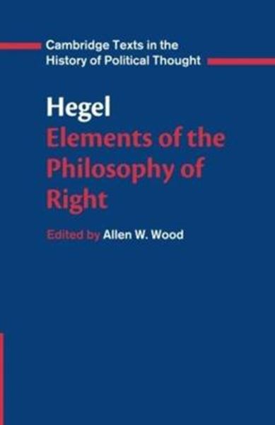 Picture of HEGEL: ELEMENTS OF THE PHILOSOFY OF RIGHT