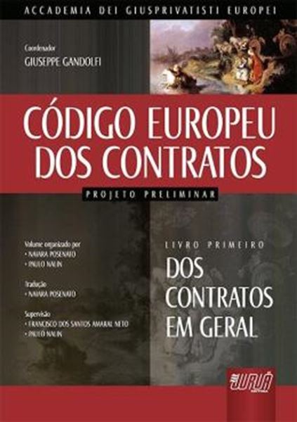 Picture of CODIGO EUROPEU DOS CONTRATOS - PROJETO PRELIMINAR