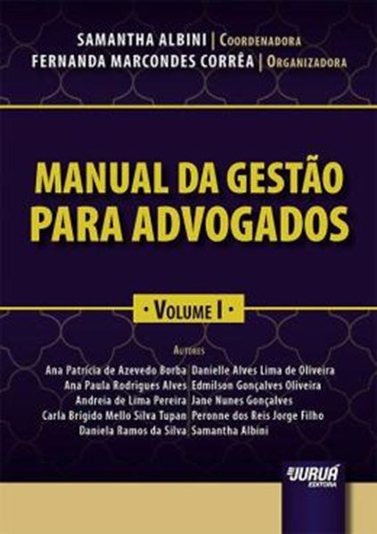 Picture of MANUAL DA GESTAO PARA ADVOGADOS - VOLUME I