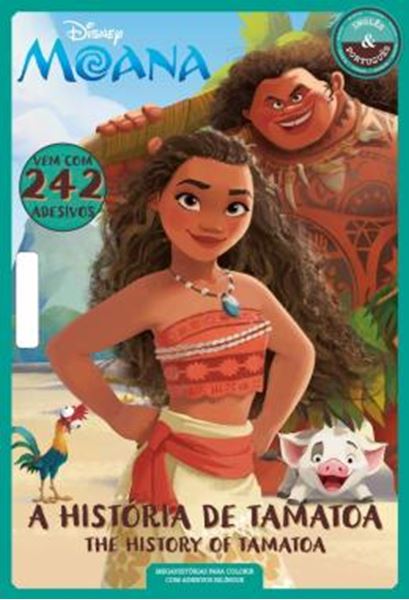 Picture of DISNEY MOANA - MEGAHISTORIAS PARA COLORIR COM ADESIVOS BILINGUE