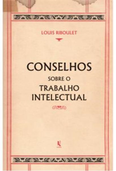 Picture of CONSELHOS SOBRE O TRABALHO INTELECTUAL