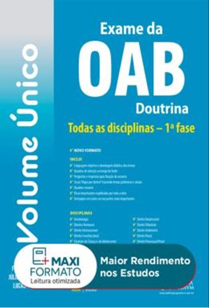 Picture of EXAME DA OAB - DOUTRINA - VOLUME UNICO
