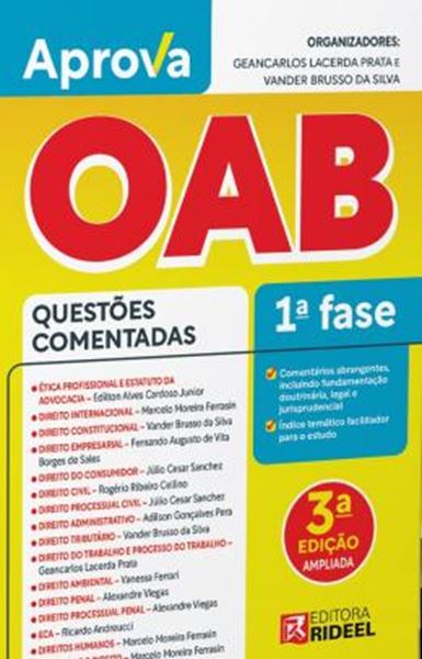 Picture of APROVA OAB 1ª FASE QUESTOES COMENTADAS - 3ª ED