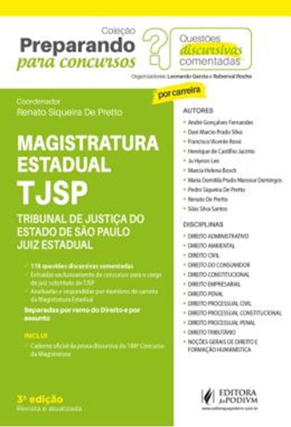 Picture of PREPARANDO PARA CONCURSOS - QUESTOES DISCURSIVAS COMENTADAS - MAGISTRATURA ESTADUAL - TJSP
