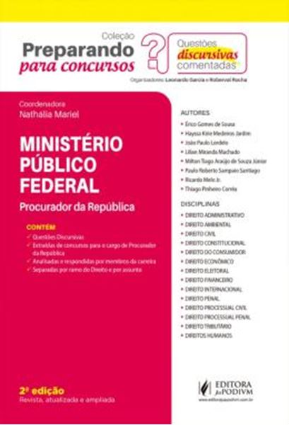 Picture of PREPARANDO PARA CONCURSOS - QUESTOES DISCURSIVAS COMENTADAS - MNISTERIO PUBLICO FEDERAL
