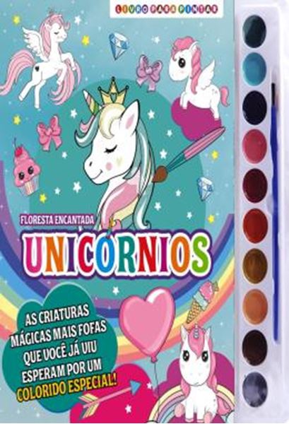 Picture of FLORESTA ENCANTADA UNICORNIOS VOL. 5 - LIVRO PARA PINTAR COM AQUARELA