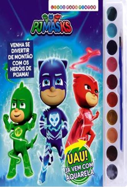 Picture of PJ MASKS VOL. 5 - LIVRO PARA PINTAR COM AQUARELA