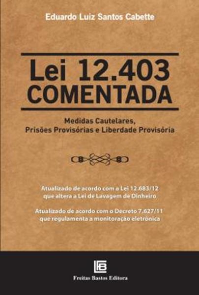 Picture of LEI 12.403 COMENTADA