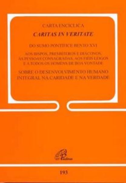 Picture of CARTA ENCICLICA CARITAS IN VERITATE - 193