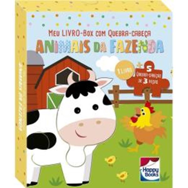 Picture of MEU LIVRO-BOX COM QUEBRA-CABECA - ANIMAIS DA FAZENDA