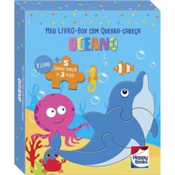 Picture of MEU LIVRO-BOX COM QUEBRA-CABECA - OCEANO