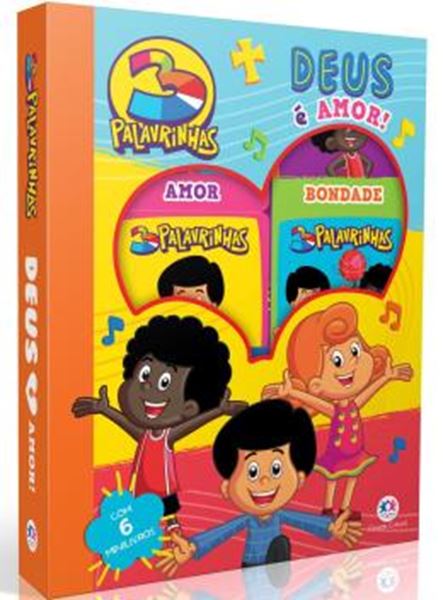 Picture of BOX COM JANELA COM 6 LIVROS - 3 PALAVRINHAS - DEUS E AMOR!