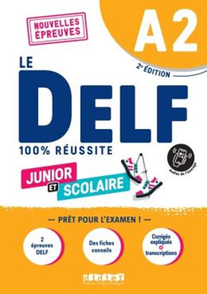Picture of DELF SCOLAIRE ET JUNIOR - 100% REUSSITE - A2 - LIVRE + DIDIERFLE.APP - 2EME ED.