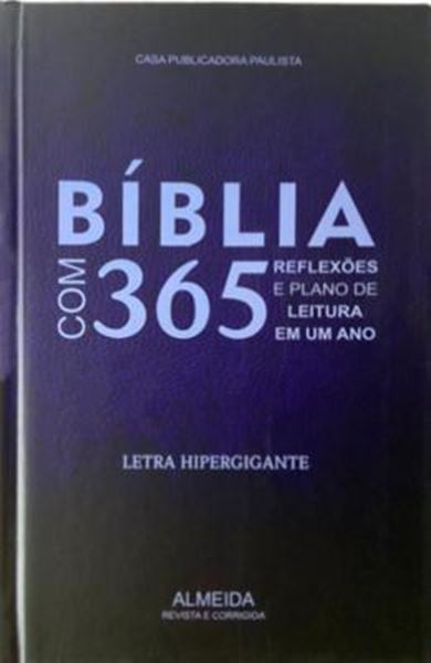 Picture of BIBLIA COM 365 REFLEXÕES E PLANO DE LEITURA EM UM ANO CAPA AZUL