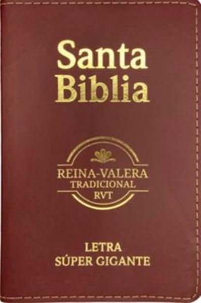 Picture of SANTA BIBLIA REINA VALERA TRAD. RVT - LT SUPER GIGANTE 1664  CUERO ARTIFICIAL - VINO