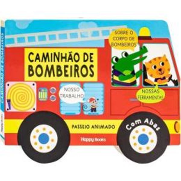 Picture of PASSEIO ANIMADO - UM LIVRO COM ABAS - CAMINHAO DE BOMBEIROS