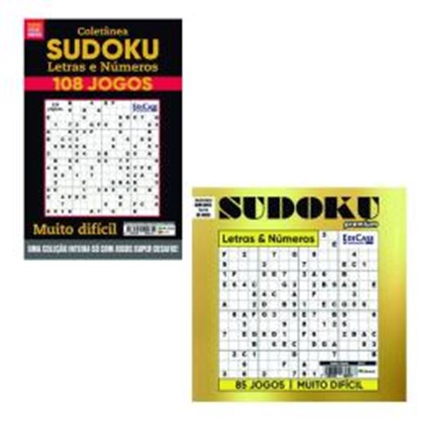 Picture of KIT 2 LIVROS SUDOKU - LETRAS E NUMEROS - VOL. 1