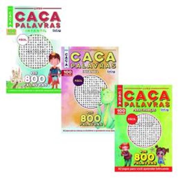 Picture of KIT 3 LIVROS CACA-PALAVRAS INFANTIS - ED.1
