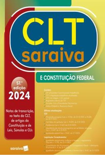 Picture of CLT SARAIVA E CONSTITUICAO FEDERAL - 57ª ED