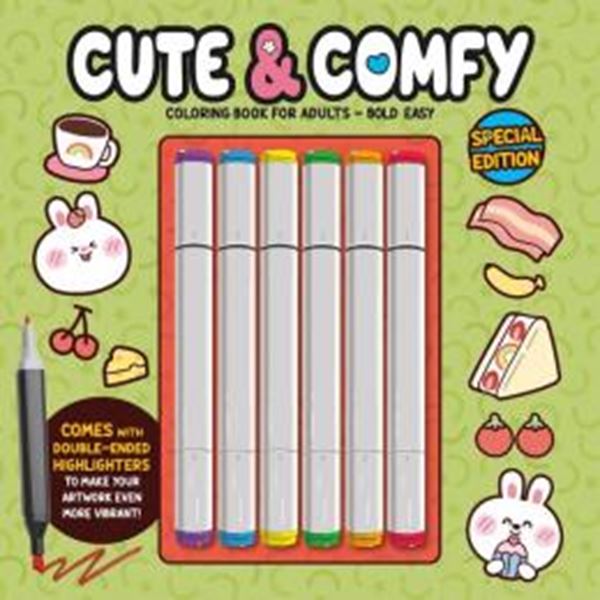 Picture of CUTE & COMFY COLORING BOOK FOR ADULTS - BOLD EASY - SPECIAL EDITION (LIVRO DE COLORIR) - VOL. 01