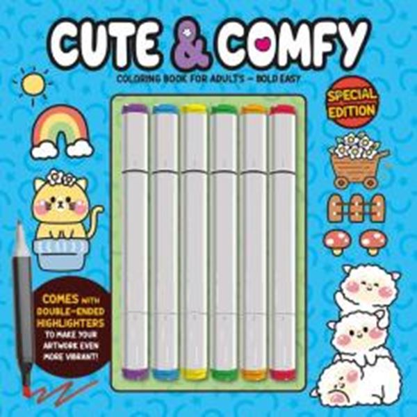 Picture of CUTE & COMFY COLORING BOOK FOR ADULTS - BOLD EASY - SPECIAL EDITION (LIVRO DE COLORIR) - VOL. 04
