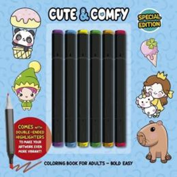 Picture of CUTE & COMFY COLORING BOOK FOR ADULTS - BOLD EASY - SPECIAL EDITION (LIVRO DE COLORIR) - VOL. 06